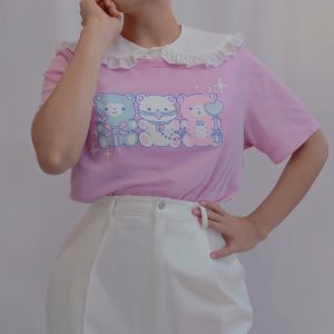 pastel kinky bear tee erokawaii