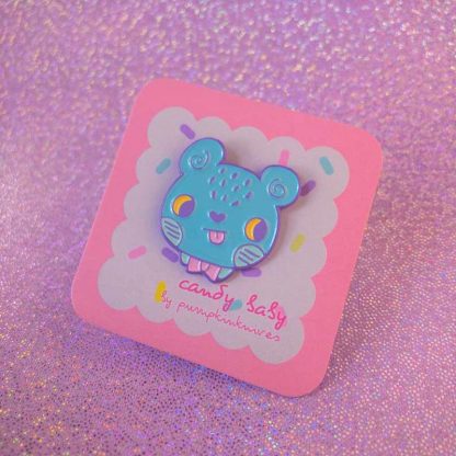 candy pastel bear soft enamel pin