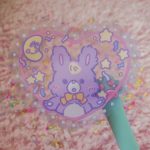 bunny love transparent sticker