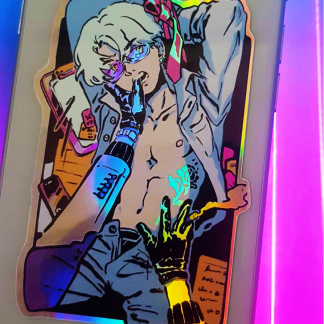 sexy anime boy sticker