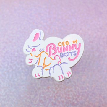 CEO of Bunny Boys Enamel Pin Copy