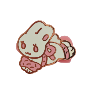 shibari rope bunny enamel pin