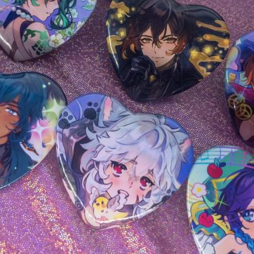 Genshin Impact Fanart Button