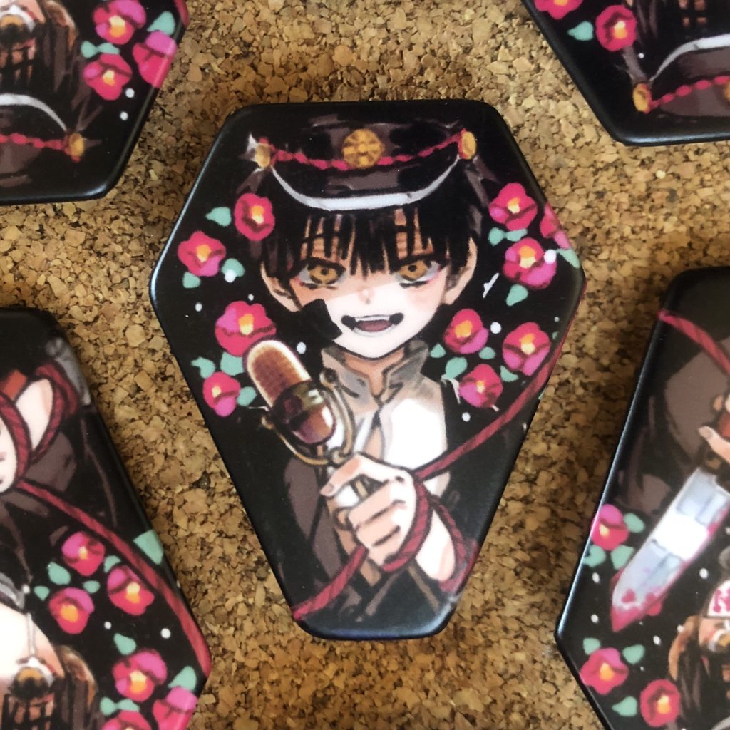 Toilet Bound Hanako Kun Coffin buttons