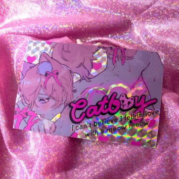 In love with a Catboy Sticker