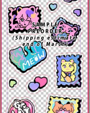 -Preorder- Neko Core  Sticker Sheet