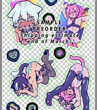-Preorder- R18 Adults Only  Sticker Sheet