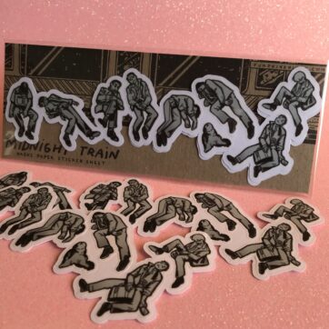 Midnight Train Washi sticker