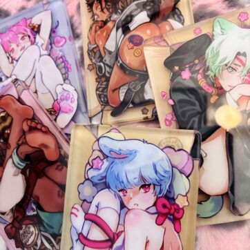 Acrylic block standee